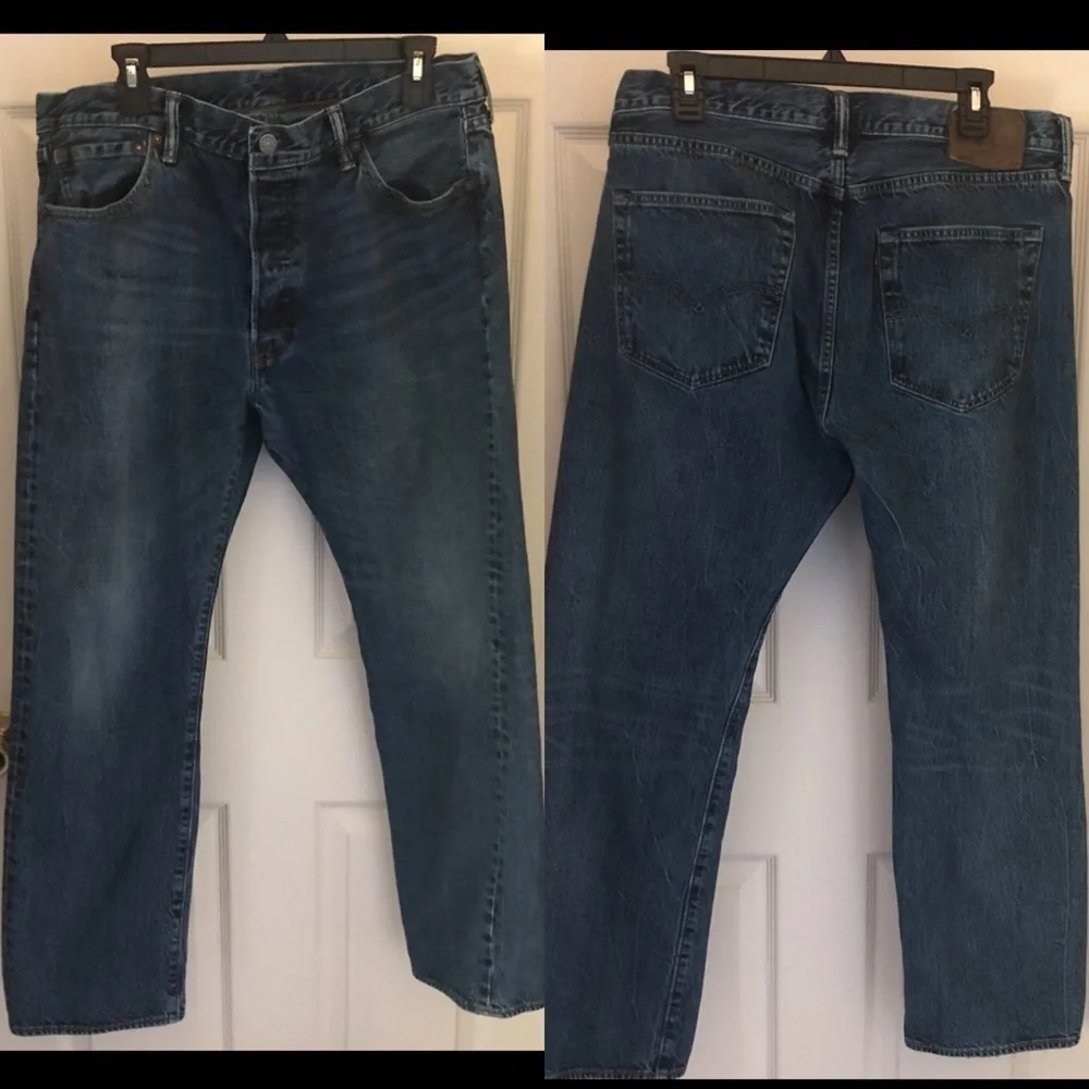 Levi's 501 Men's Denim Blue Jeans Original Fit
